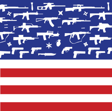 american flagのイラスト素材