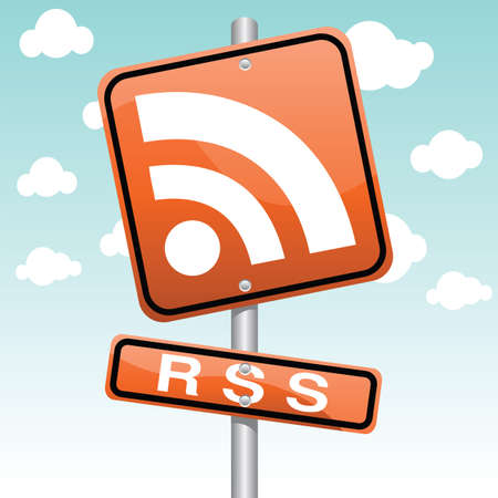 rss iconのイラスト素材