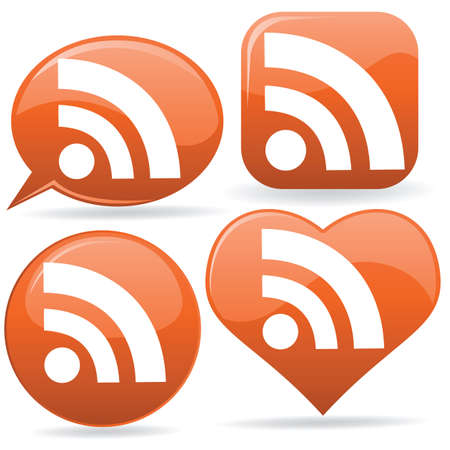 rss iconsのイラスト素材