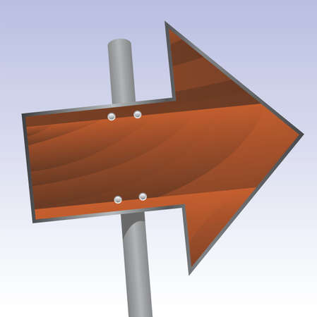 wooden signpostのイラスト素材