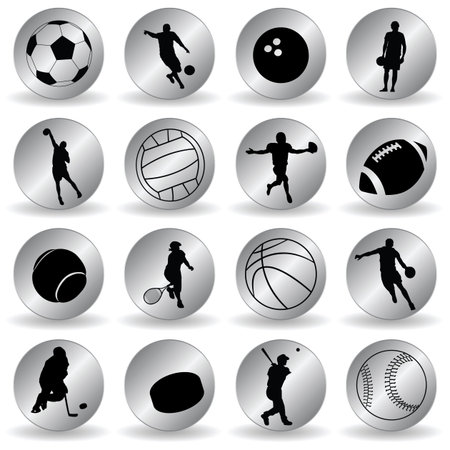 sport iconsのイラスト素材