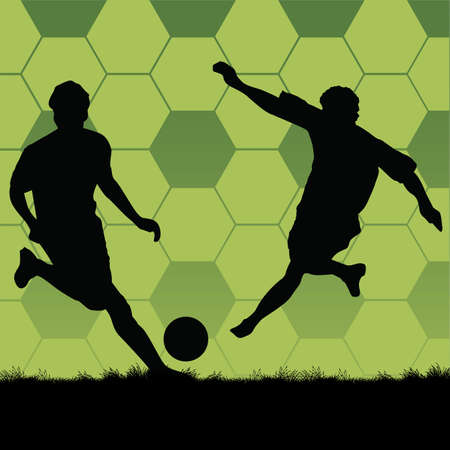 soccer playersのイラスト素材