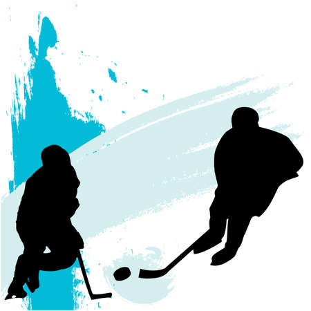 ice hockey playersのイラスト素材