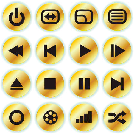 media iconsのイラスト素材