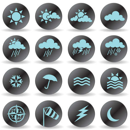 weather iconsのイラスト素材