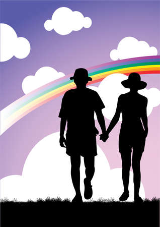 couple in loveのイラスト素材
