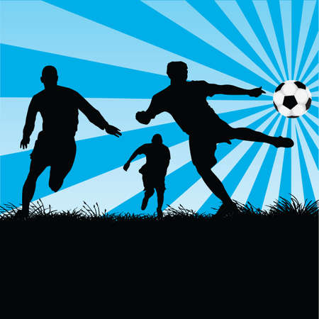 soccer playersのイラスト素材