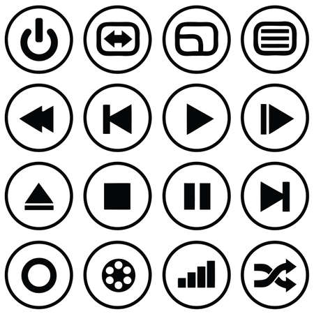 media iconsのイラスト素材