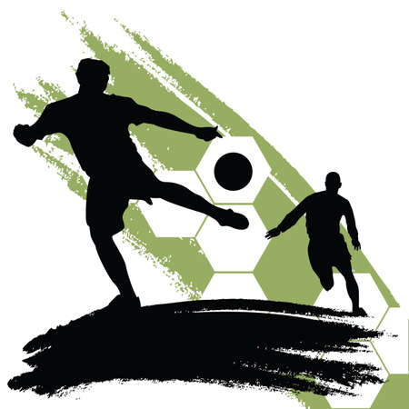 soccer playersのイラスト素材