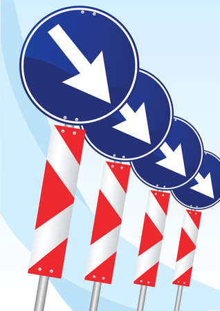 direction signsのイラスト素材