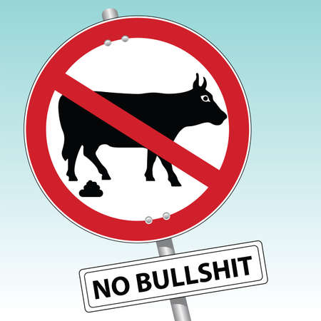 no bullshitのイラスト素材