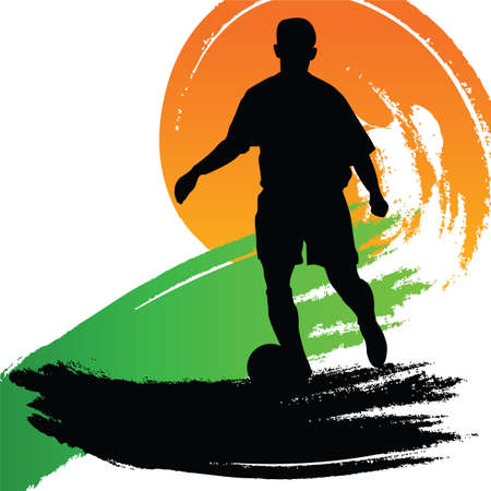 soccer playerのイラスト素材
