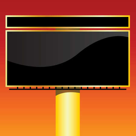vector outdoor billboardのイラスト素材