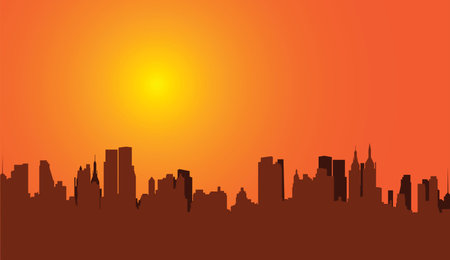 cityscapeのイラスト素材