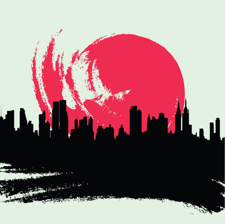   cityscapeのイラスト素材