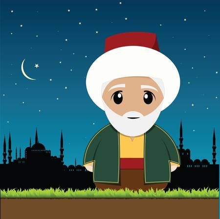 old muslim manのイラスト素材