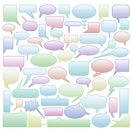 speech bubblesのイラスト素材