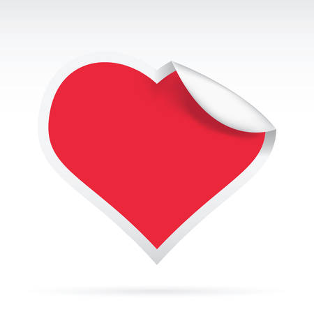 illustration of a creative paper heartのイラスト素材