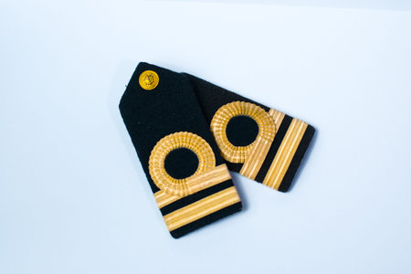 A pair of epaulette, isolated on white