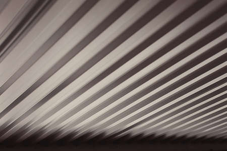 Gray grille roof view from downsideの写真素材