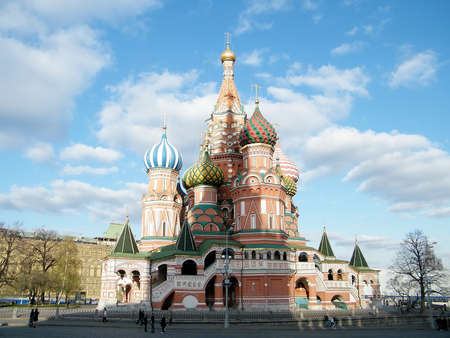 Cathedral of Basil the blessed in Moscow, Russiaのeditorial素材