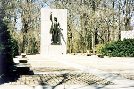 The Theodore Roosevelt Memorial on Theodore Roosevelt Island in Virginia, near the Washington, DCのeditorial素材
