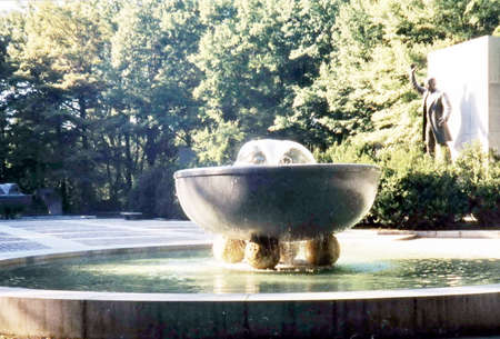 Theodore Roosevelt Memorial on Theodore Roosevelt Island in Virginia, near the Washington, DCのeditorial素材