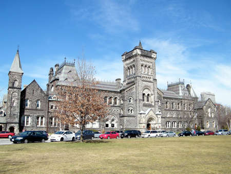 The main building of the University of Toronto Ontario, Canadaのeditorial素材