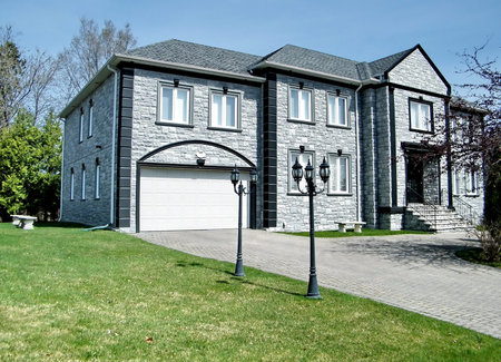 Very nice grey house in Thornhill, Canadaのeditorial素材