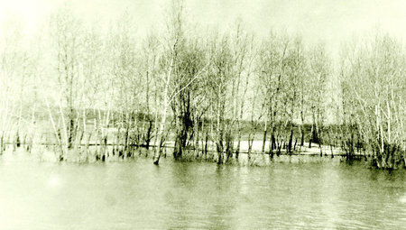 Old photo: The Rusanovka in Kiev, in the May 1964, Ukraineのeditorial素材