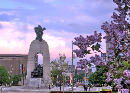 Area near War Memorial in Ottawa, Canada, May 18, 2008