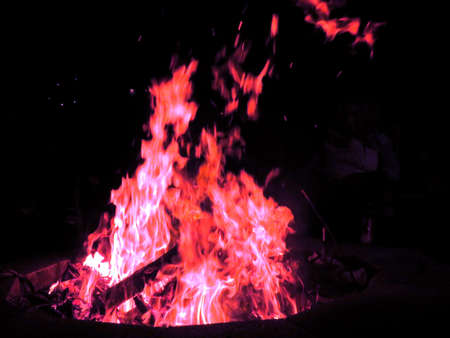 Bonfire in Mclean, USA, March 24, 2017のeditorial素材