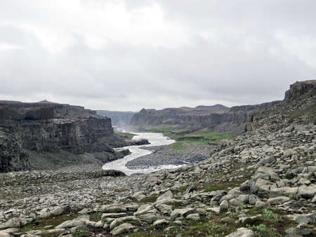 The Jokulsa a Fjollum River in Vatnajokull National Park, Iceland, July 8, 2017のeditorial素材