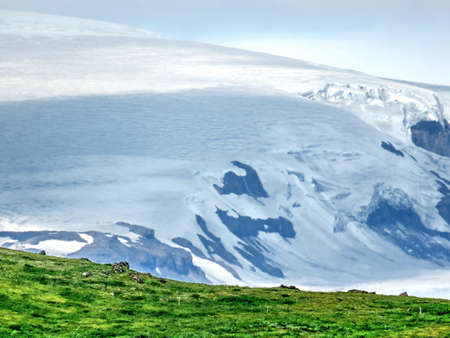 Mountain in Skaftafell National Park in Iceland, July 7, 2017の写真素材