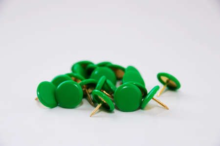 green push pinの写真素材