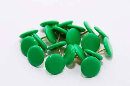 green push pinの写真素材