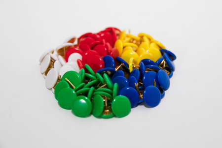 colorful pushpinsの写真素材