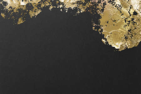 Background Texture Japanese Style Japanese Paper Frame Grunge Paint Brush Art Black Gold Powder Lux Designの写真素材
