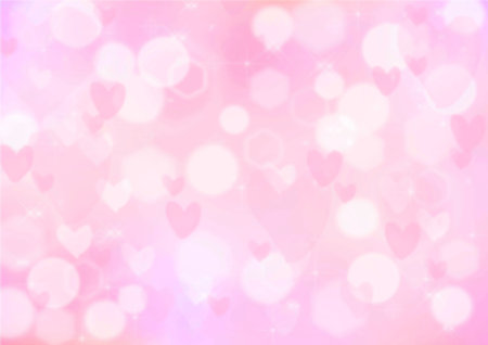 Glittery pink heart background textureの写真素材