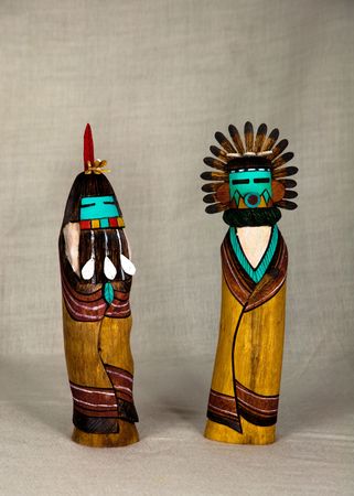 hopi kachina dolls from Arizonaの写真素材