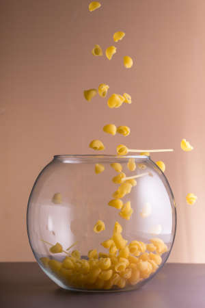 Pastas in aquariumの写真素材