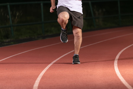 Sports shoes during training on a sports field