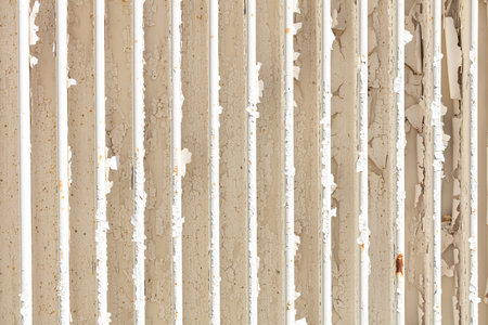Texture of old white metal painted for background