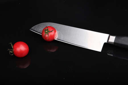 Tomato knifeの写真素材