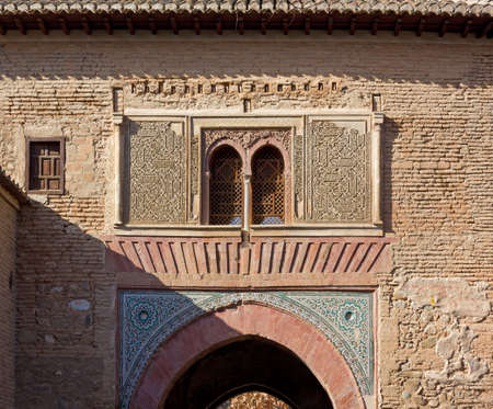 Wine Gate at Alhambra in Granada, Spainの写真素材