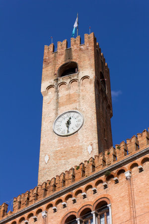 Civic Tower in Piazza dei Signori in Treviso, Italy