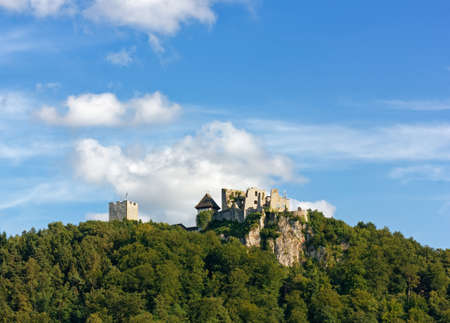 Medieval old castle of Celje, Slovenia, on the top of the hill overlooking the townのeditorial素材