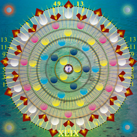combination of real images with digital designs to build representative symbolic imagesの写真素材