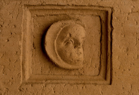 Detail of the wall of the Cathedral of Saint Mary of the Assumption in Zagreb, Croatiaの写真素材