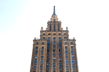 Facade of the building of the Moscow State University